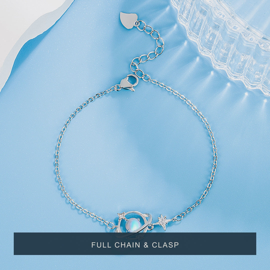 The Pale Planet — Iridescent-Center Planet Bracelet — 15-second product story film