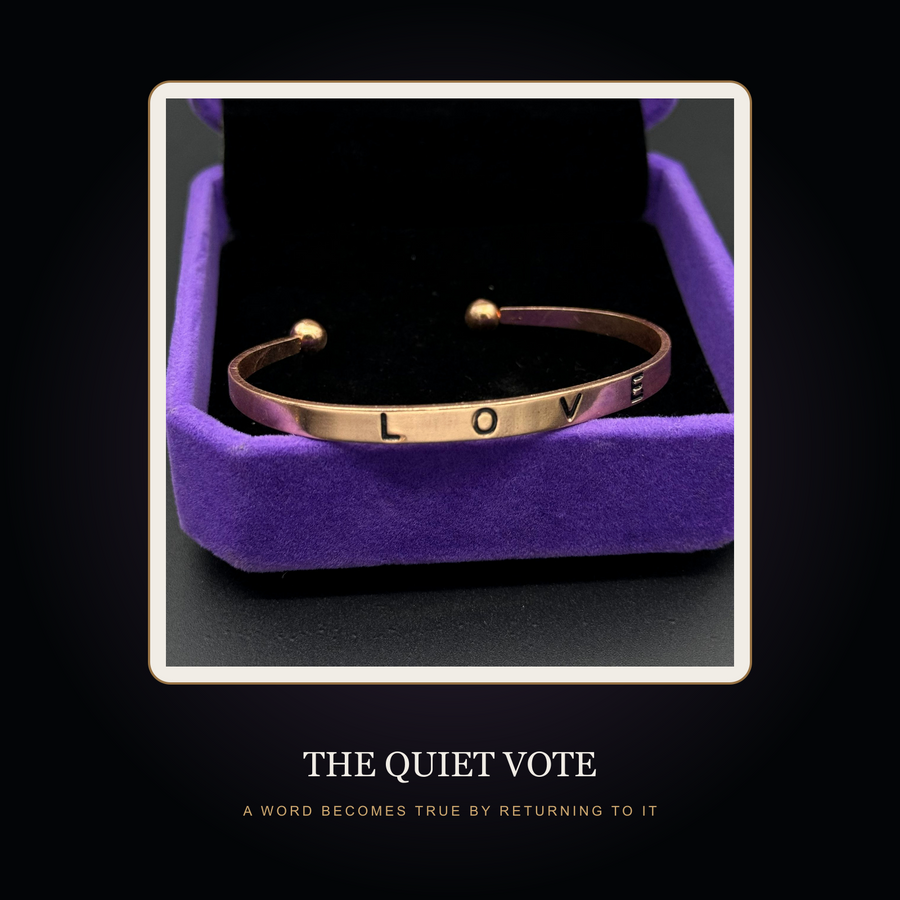 The Quiet Vote branded story scene for The Loveband