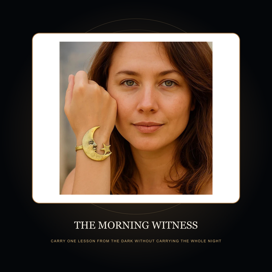 The Moon-Faced Morning cuff in the fictional Morning Witness threshold story scene