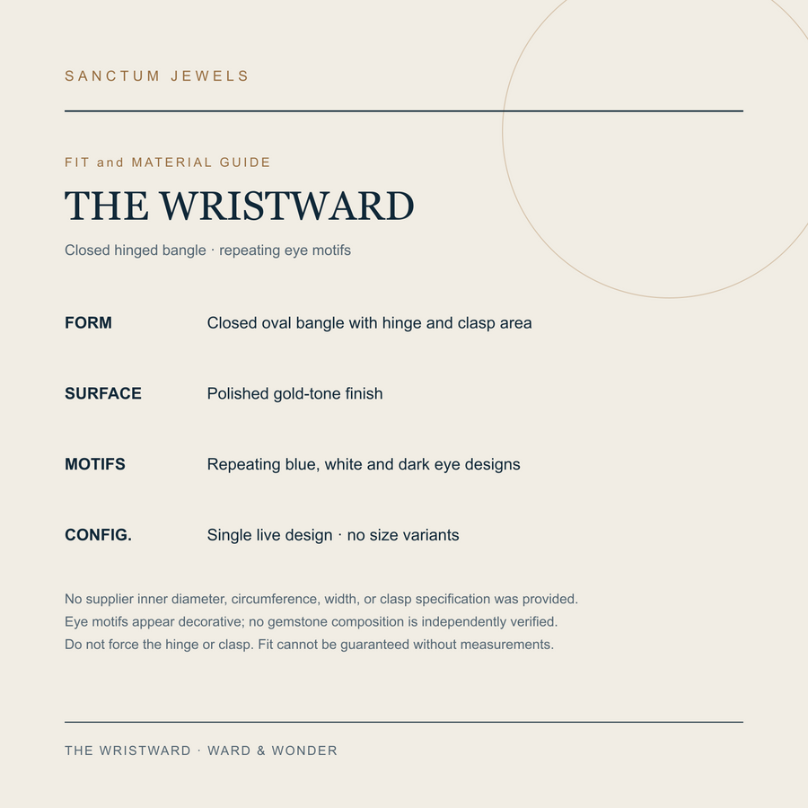 The Wristward fit and material guide in English
