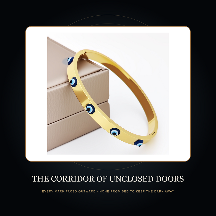 The Returning Gaze bangle in the fictional Corridor of Unclosed Doors story scene