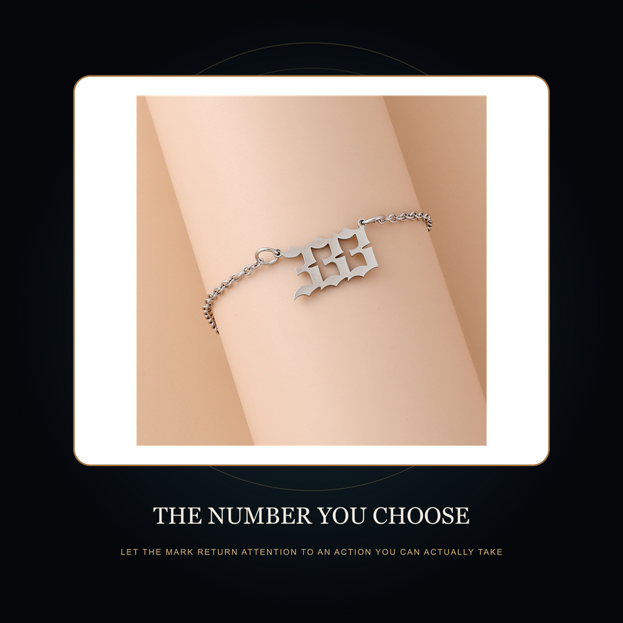 The Drawn Number Silver 333 bracelet in the fictional Number You Choose threshold scene