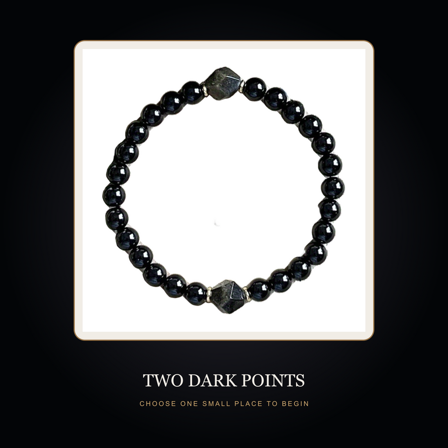 Two Dark Points story scene showing The Starfield bracelet