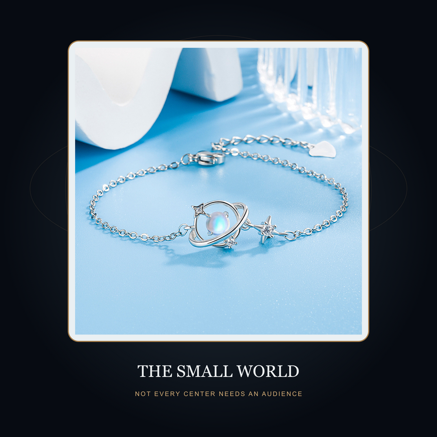 The Small World branded story scene for The Pale Planet bracelet