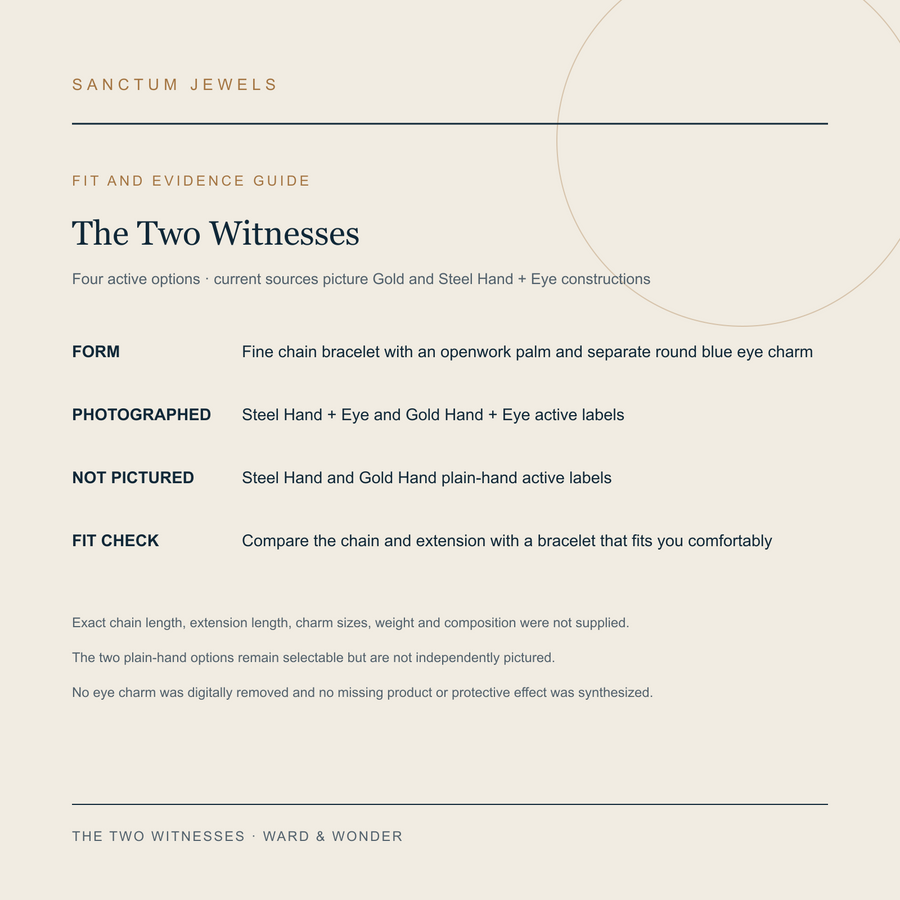 The Two Witnesses available construction and fit evidence guide in English