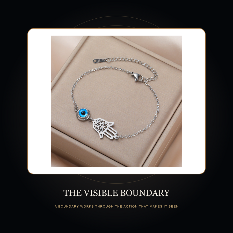The Two Witnesses bracelet in the fictional Visible Boundary threshold story scene