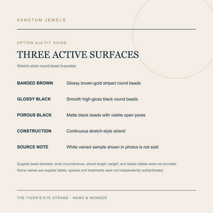 English active option and fit guide for the three bead bracelet surfaces