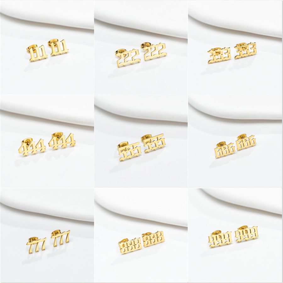 The Echo Number nine repeating-number options in gold tone