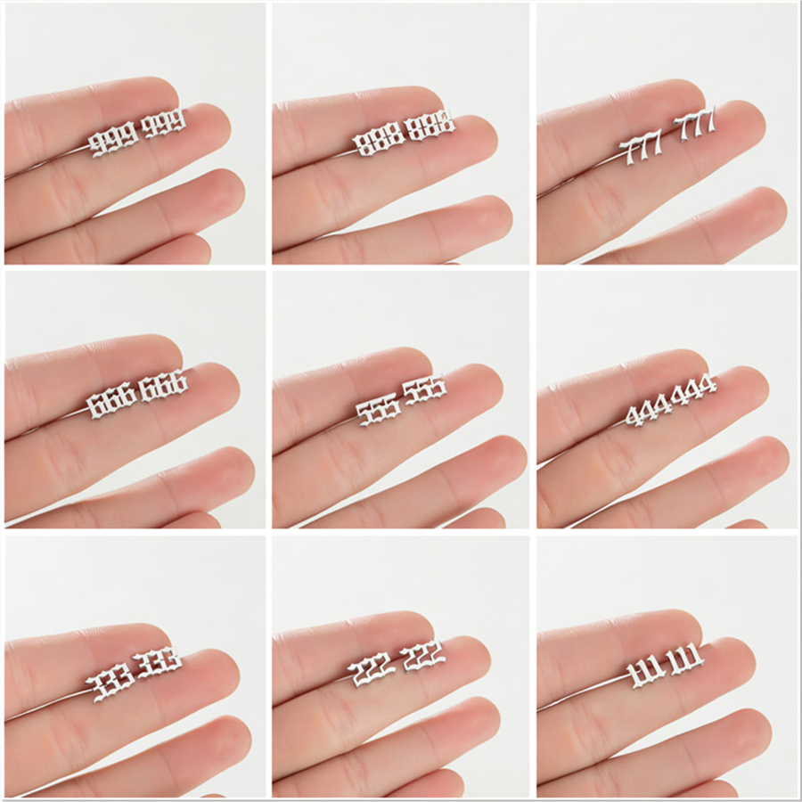 The Echo Number nine repeating-number options in steel tone shown for visual scale