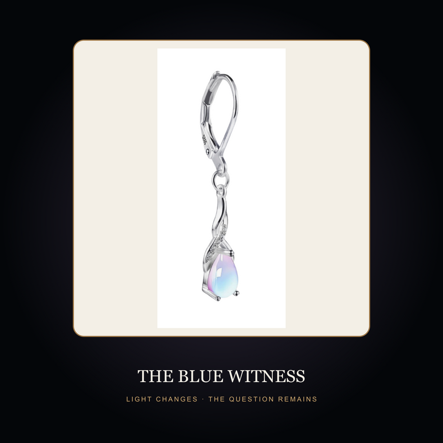 The Moonfall earring in the fictional Blue Witness story scene