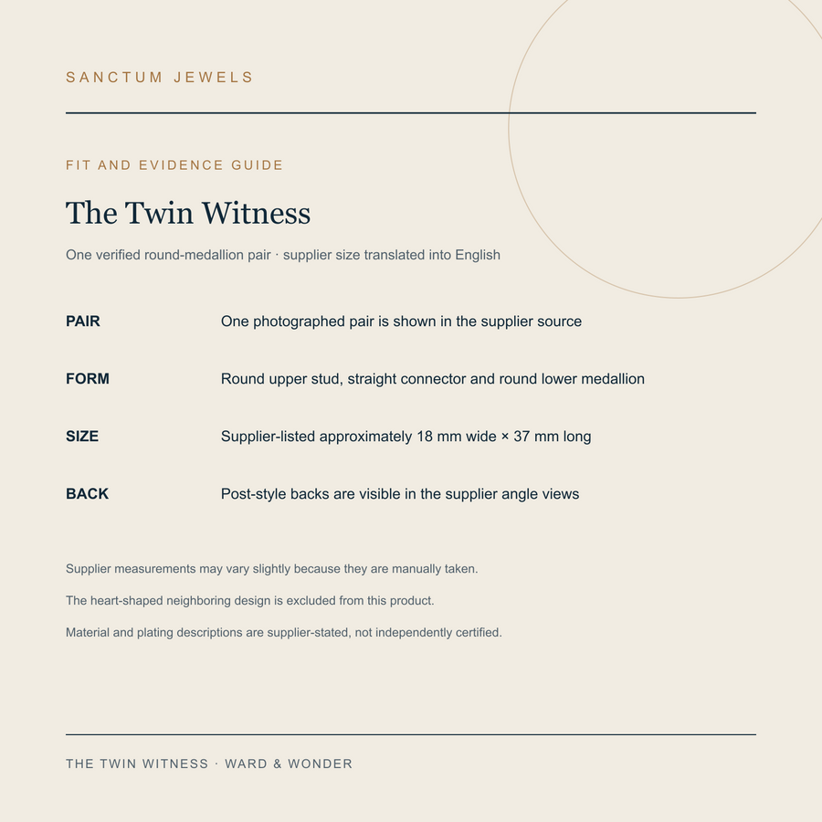 The Twin Witness English size fit and source evidence guide