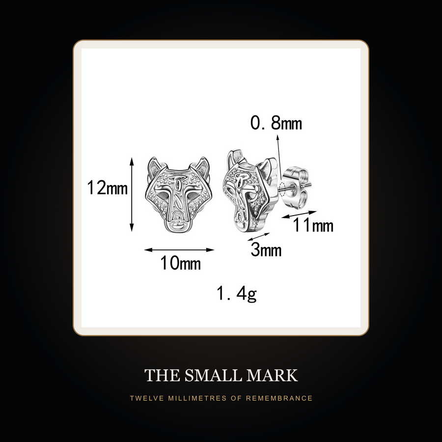 The Lone Wolf earrings in the fictional Small Mark story scene