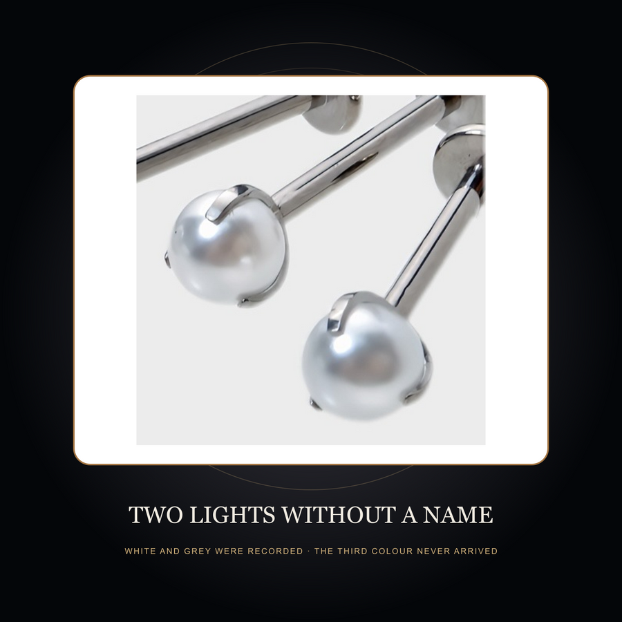 Second partial pearl-like top in the fictional Two Lights Without a Name story scene