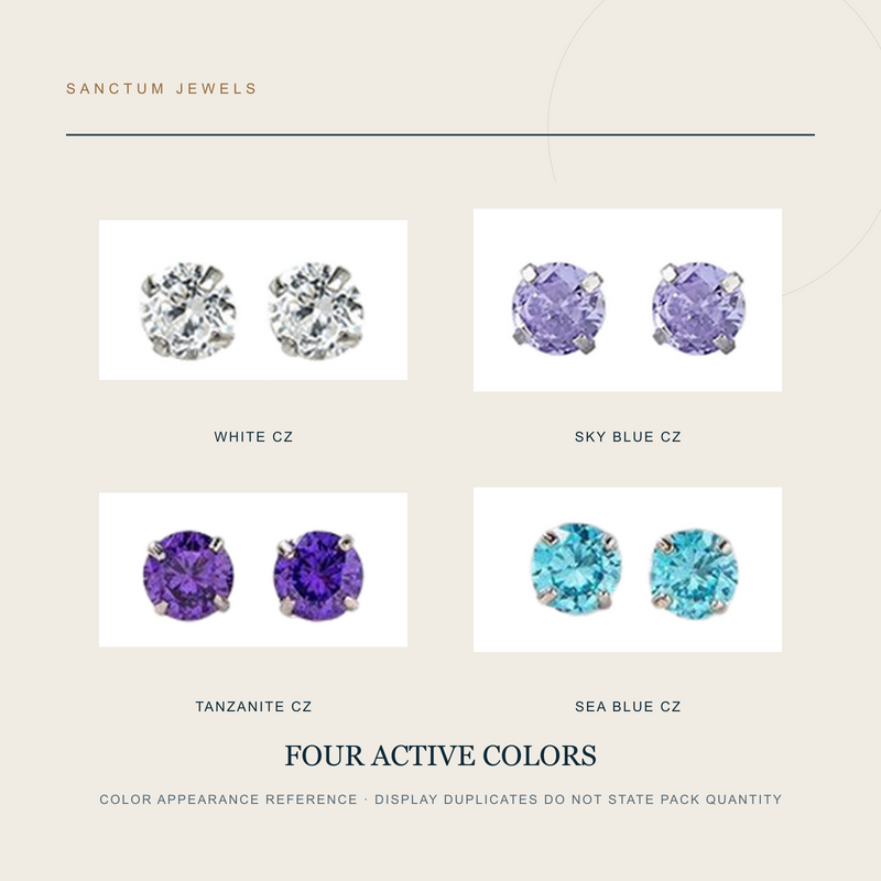 The Brightseed — Four-Color Push-Pin Jewelry Top — four active colors