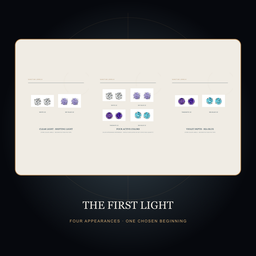 The Brightseed — Four-Color Push-Pin Jewelry Top — the first light