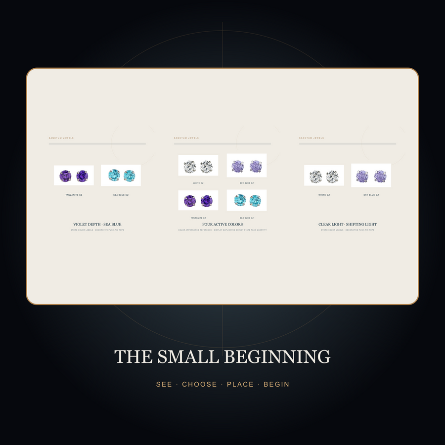 The Brightseed — Four-Color Push-Pin Jewelry Top — the small beginning