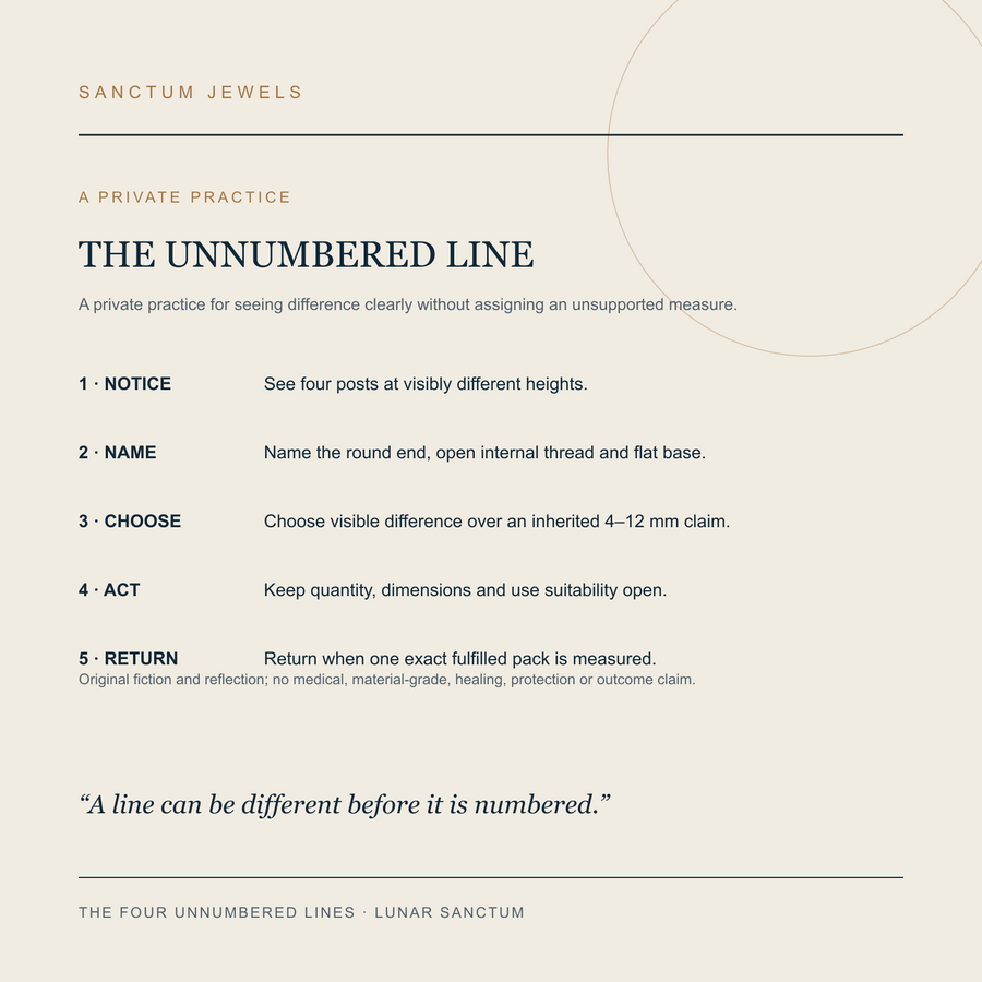 The Four Unnumbered Lines symbolic Unnumbered Line private practice card in English