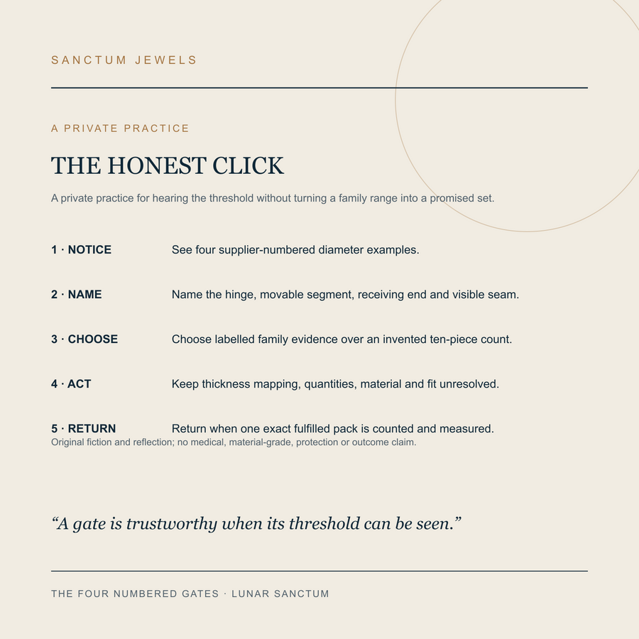 The Four Numbered Gates symbolic Honest Click private practice card in English