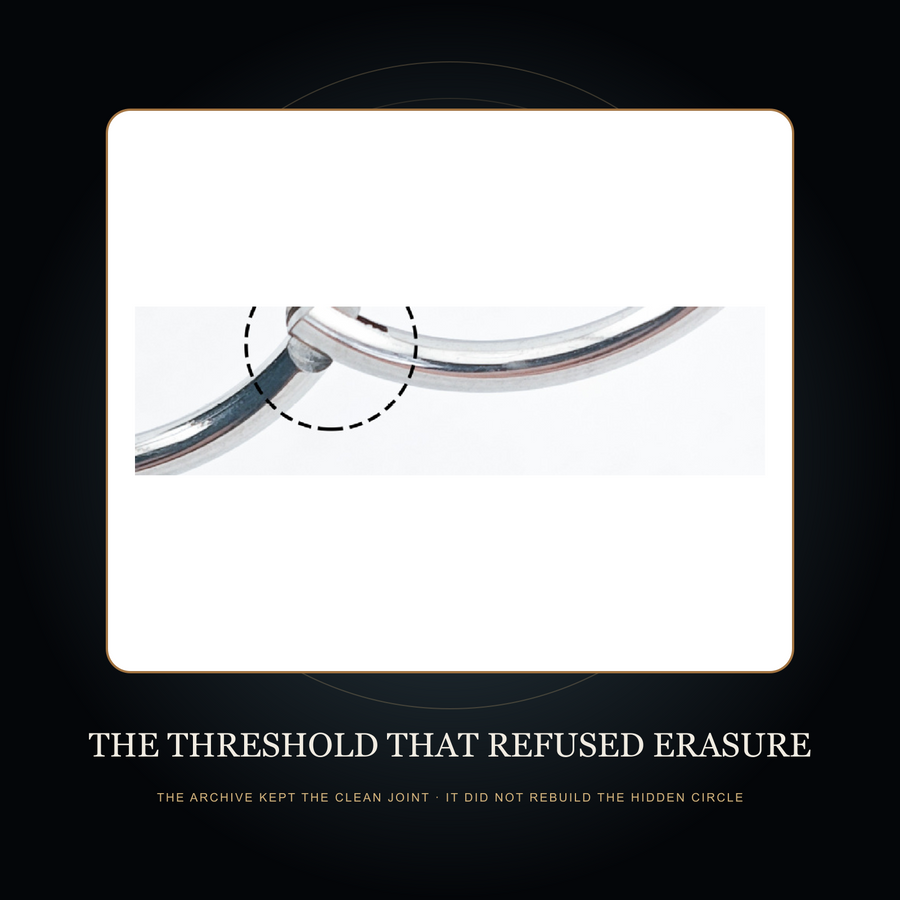Partial clean joint in the fictional Threshold That Refused Erasure story scene