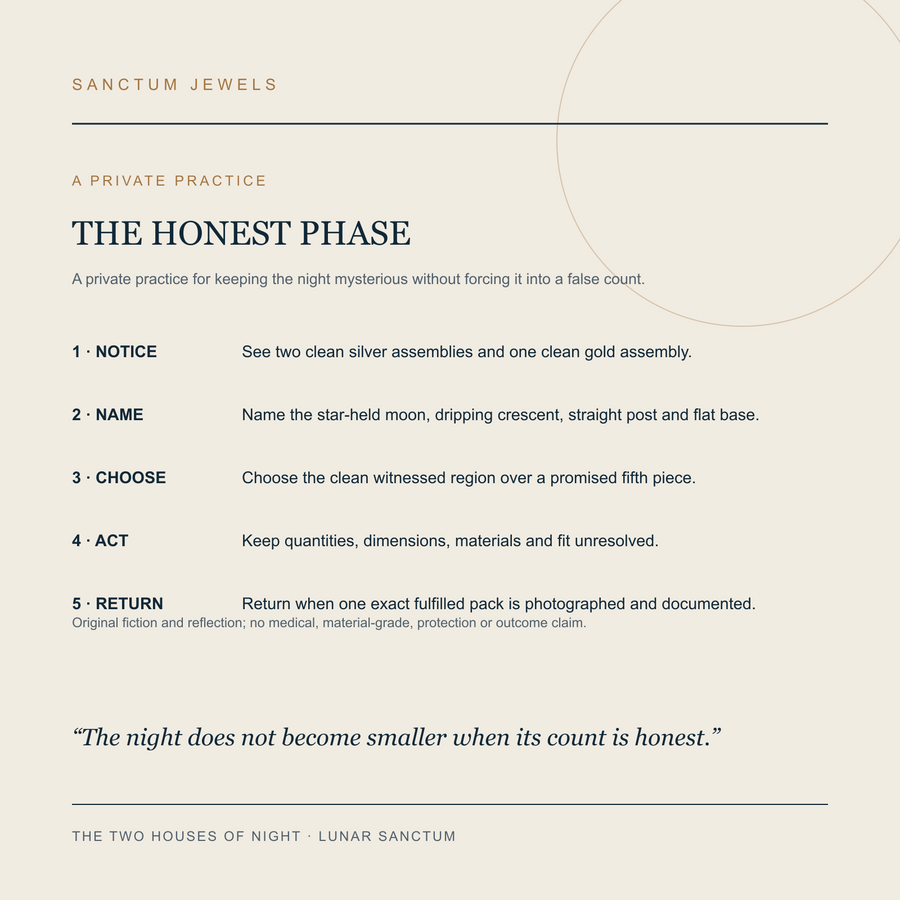 The Two Houses of Night symbolic Honest Phase private practice card in English