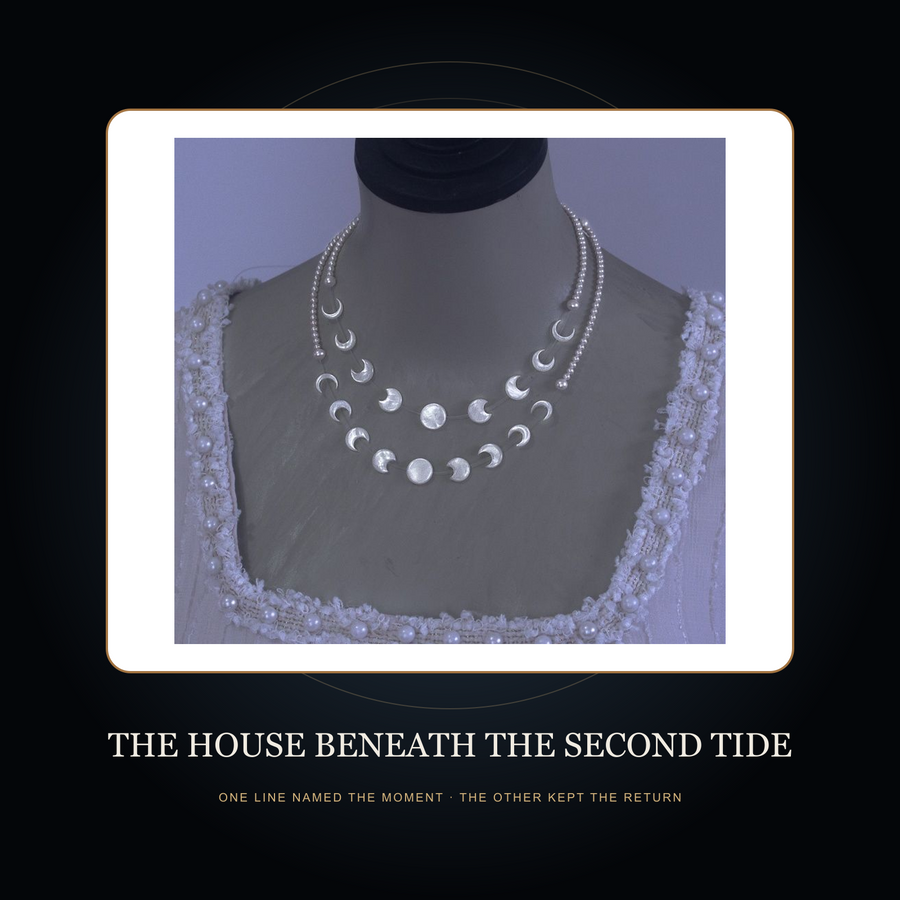 The Second Tide necklace in the fictional House Beneath the Second Tide scene