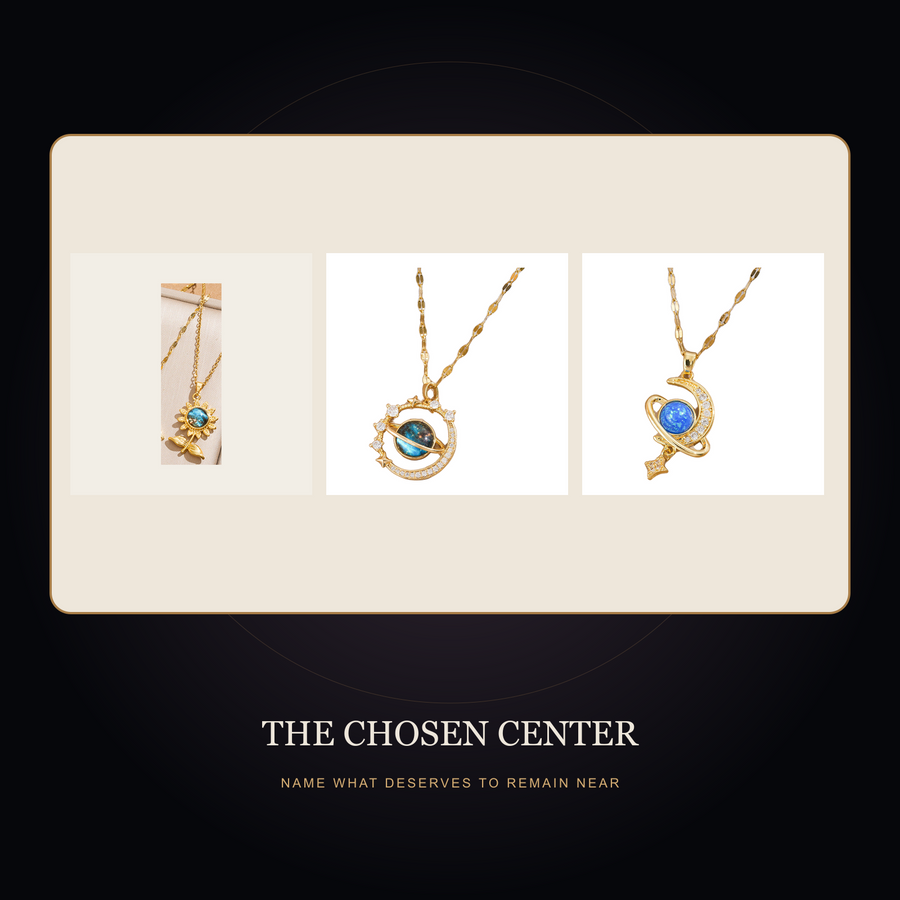 The Chosen Center branded story scene for The Little Orbit necklace