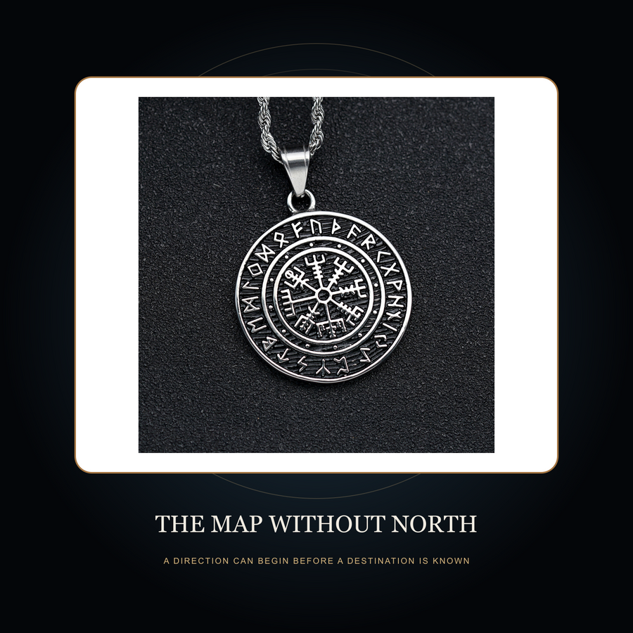The Eightfold Stave necklace in the fictional Map Without North story scene