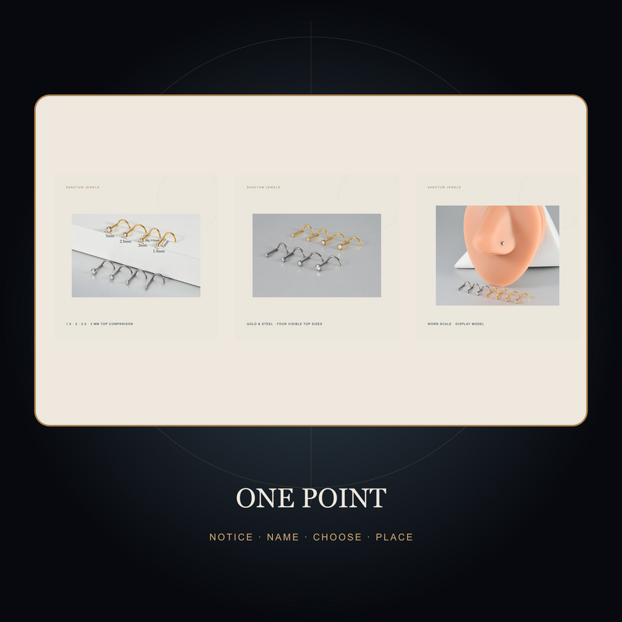 One Point original branded reflection scene