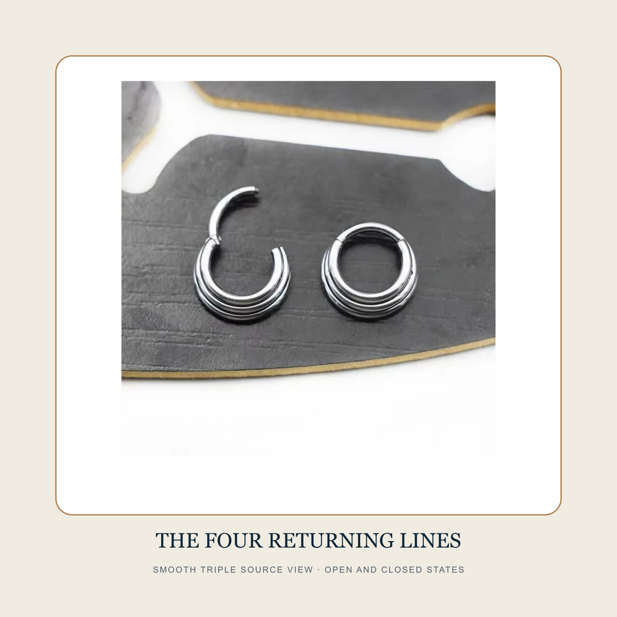 Smooth Triple source view for The Four Returning Lines showing open and closed multi-band hoops