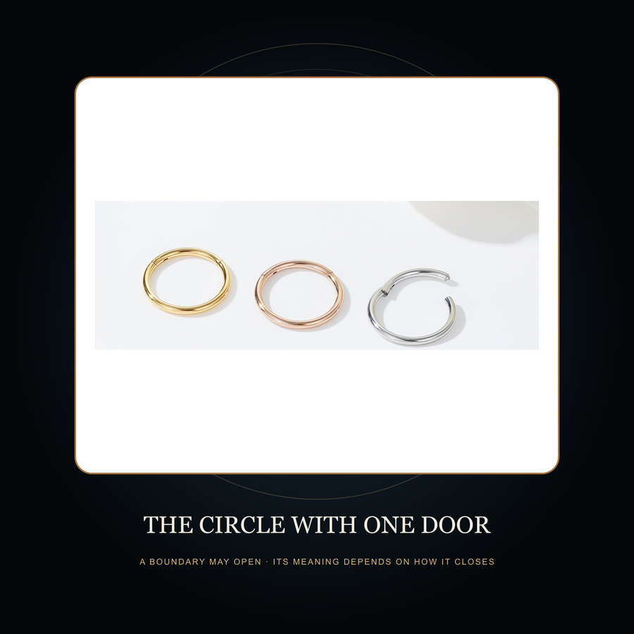 The Closed Return hinged hoop in the fictional Circle with One Door Night Archive story scene