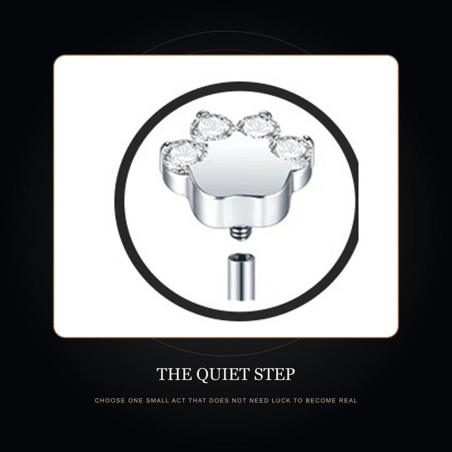 The Quiet Paw stud in the fictional Quiet Step threshold story scene