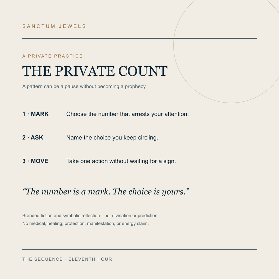 The Sequence Private Count symbolic reflection card in English