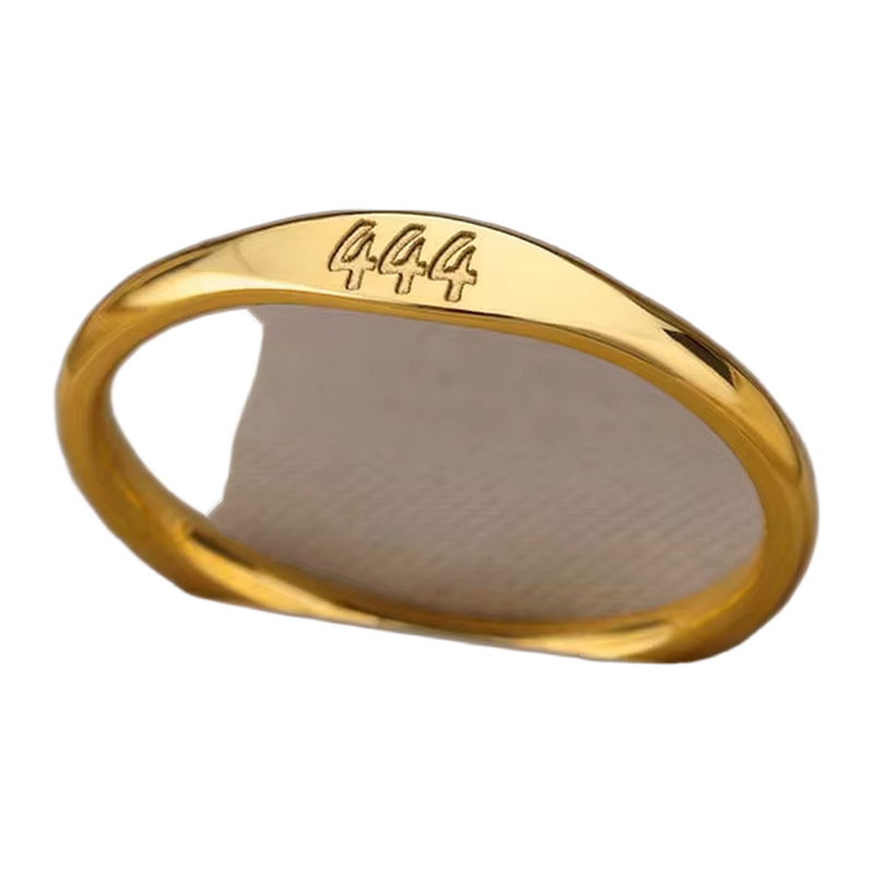 The Eleven Eleven gold-tone closed band with engraved 444 face