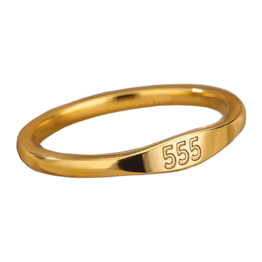 The Eleven Eleven gold-tone closed band with engraved 555 face