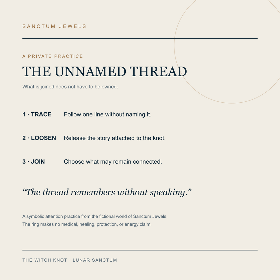 The Witch Knot Unnamed Thread symbolic practice card in English