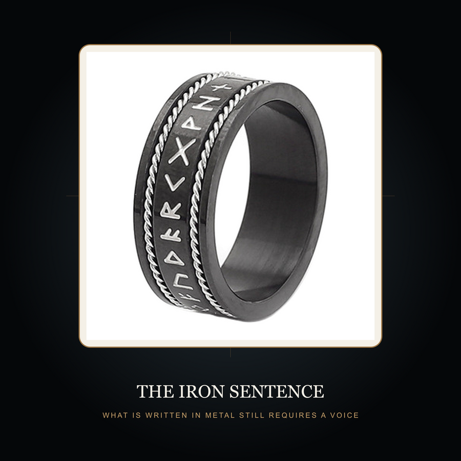 The Runewire ring in the fictional Iron Sentence story scene