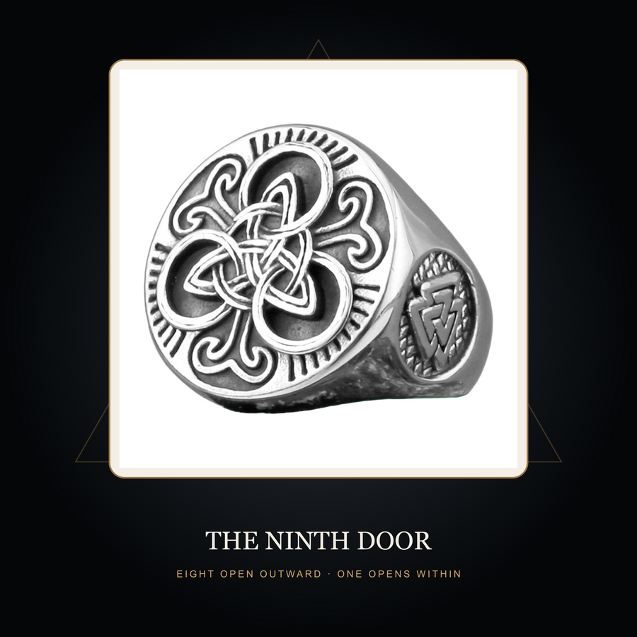 The Ninefold ring in the fictional Ninth Door story scene