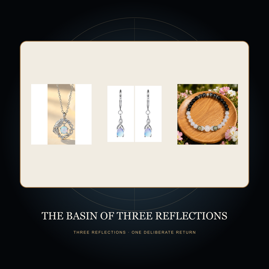 The Moonwater Set in the fictional Basin of Three Reflections story scene
